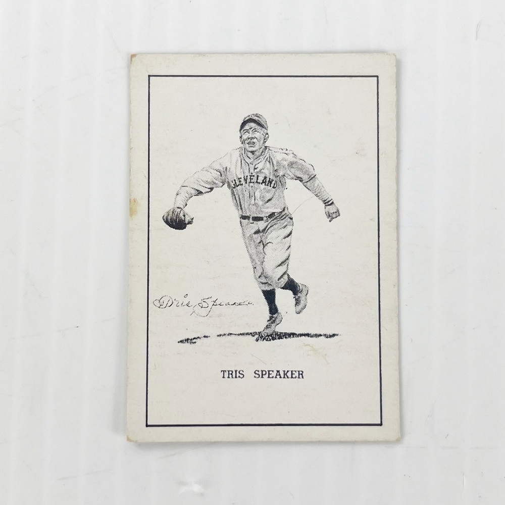 Vintage 1950 Callahan Hall of Fame Tris Speaker Baseball Trading Card